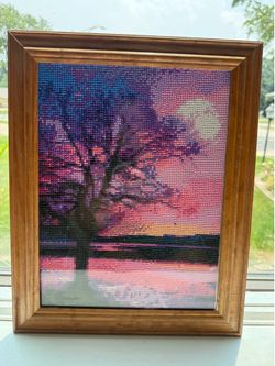 Scenery diamond dot painting picture