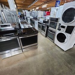 Blow Out Sale Warehouse Full Of Nice Like Brand New Refrigerators Washer Dryer Oven Stove Stackable Free Warranty Only 65for Financing 90day TO Pay 