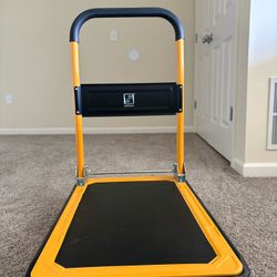 Wellmax Pushcart Dolly Yellow Color 330lbs Capacity 