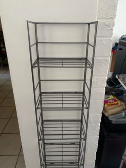 6-Shelf Iron Folding Tower