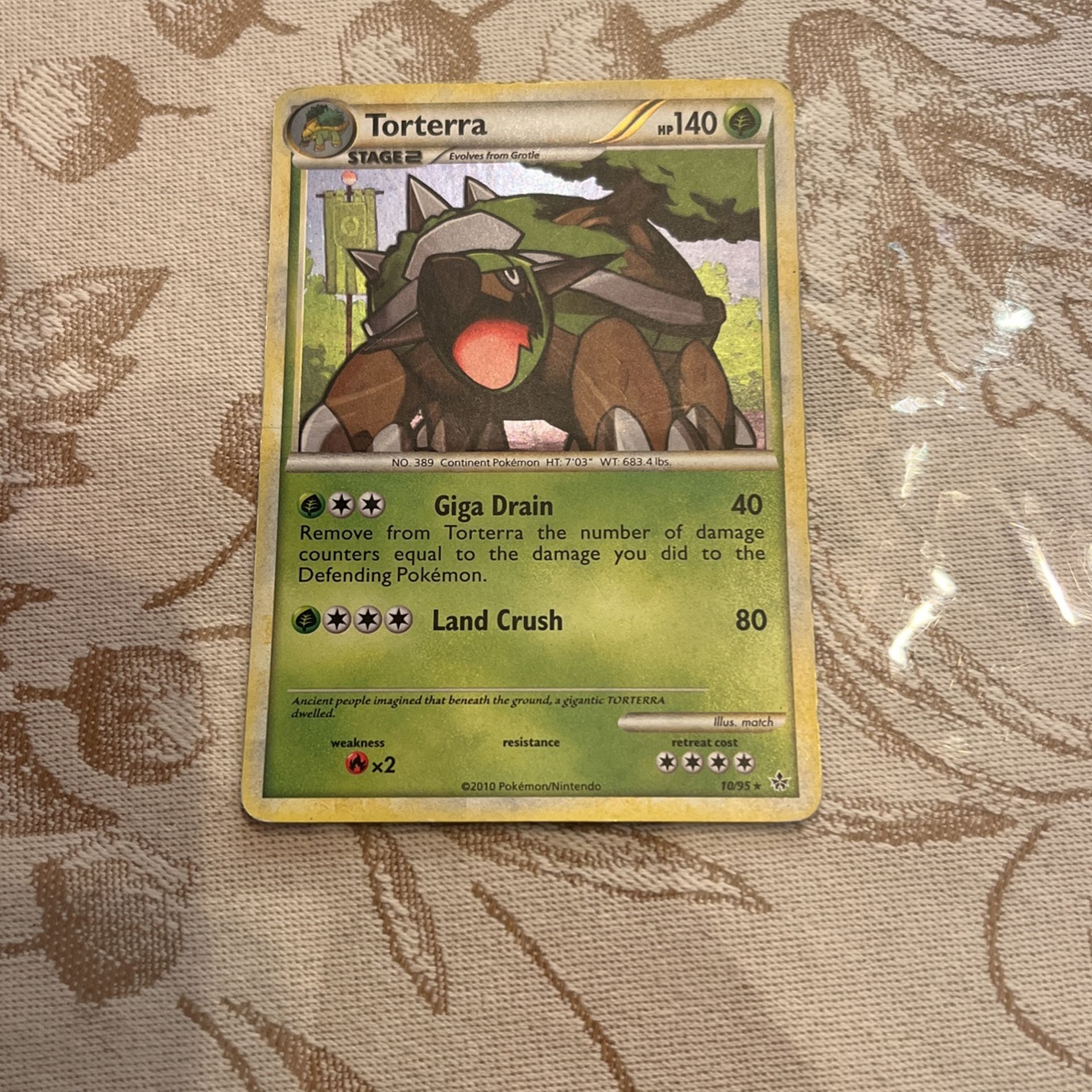 Torterra Pokemon Card
