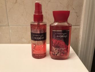 Bath and Body works A Thousand Wishes body spray /shower gel 3oz