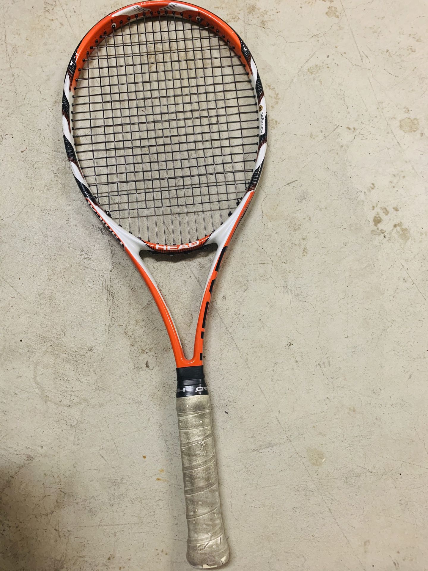 Head microgel radical tennis racket