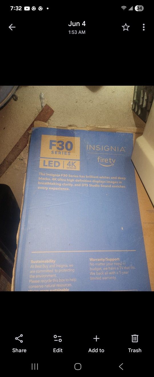 50 Inch Insignia F30 4k Smart Fire TV (New) IN BOX