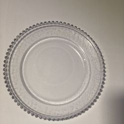 Glass Charger Plates Silver/Gold