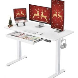 White Standing Desk 