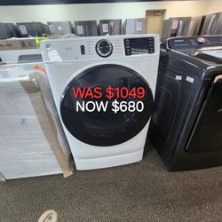 GE ENERGY STAR 7.8 CU. FT. CAPACITY SMART FRONT LOAD ELECTRIC DRYER