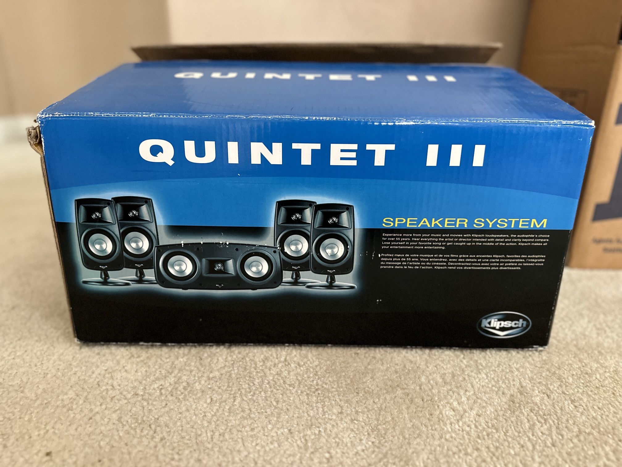 Klipsch Quintet III Speaker System And Subwoofer