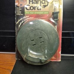 Legend - 9 Foot Handy Cord. Retrackable 2 Outlet Extension Cord. 