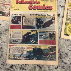 Collectible comics from  The Sunday Herald , January 14