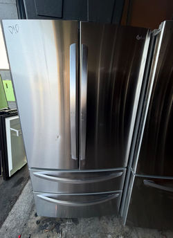 LG 4‑Door French Door Fridge – Stainless, Ice Maker, 36in