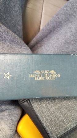 Sun hemmi bamboo slide ruler