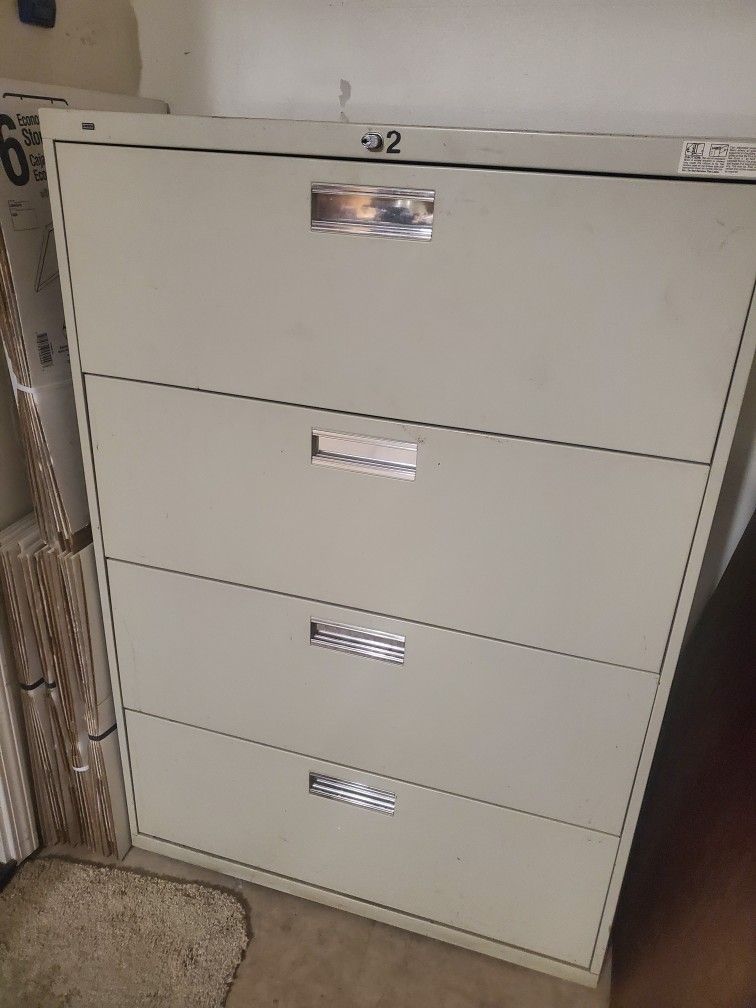 HON 4-Drawer Metal File Cabinet