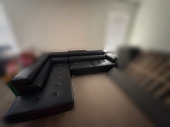 Black L couch