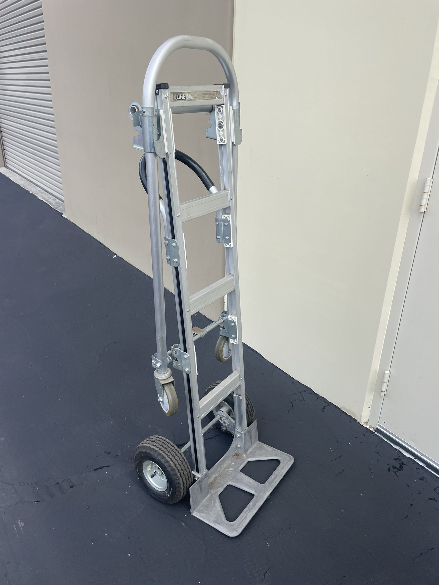 Uline Convertible Sr. Aluminum Hand Truck - Pneumatic Wheels Uline Convertible Sr. Aluminum Hand Truck - Pneumatic Wheels H-1364 Retail: $265