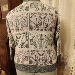 Grey And Pink Sweater