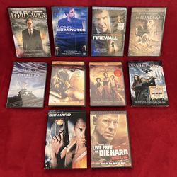 Lot NEW & SEALED LORD OF WAR 88 MINUTES BLACK HAWK DOWN DIE HARD HIDALGO SAHARA Action‼️ Entire OOP DVD TARGET Collection MUST GO ‼️ 