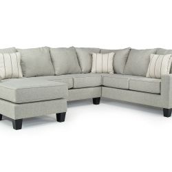MOR “Lucy Tux” Linen Sectional Sofa (Left-Facing Chaise) – $250