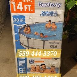 14 ft Bestway Pool with Filter Pump,  New in Box 