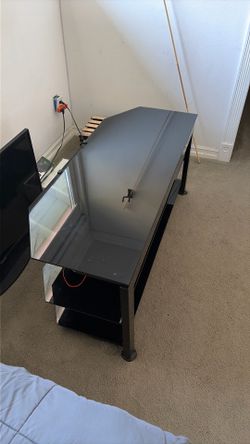 Glass TV stand