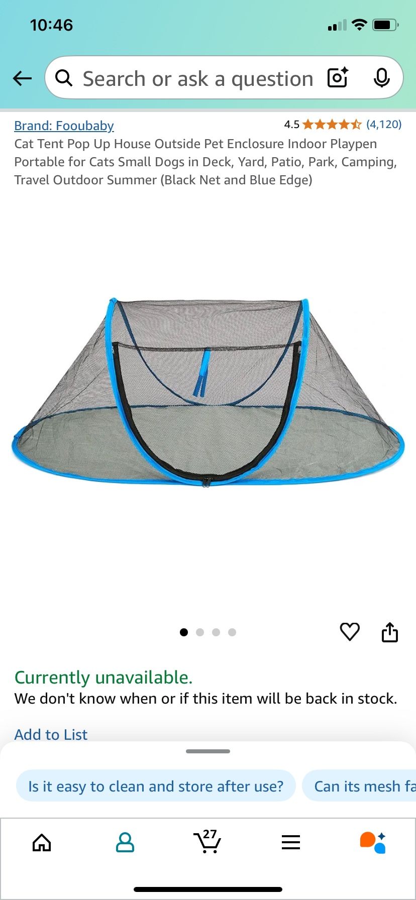 Portable Animal Tent