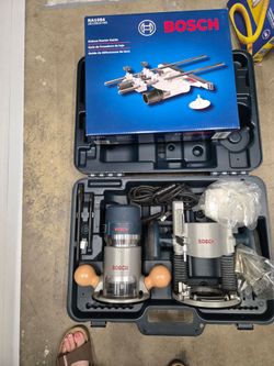 Bosh router with accessories and case