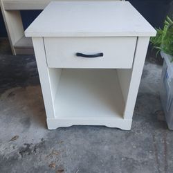 Small White Nightstand 