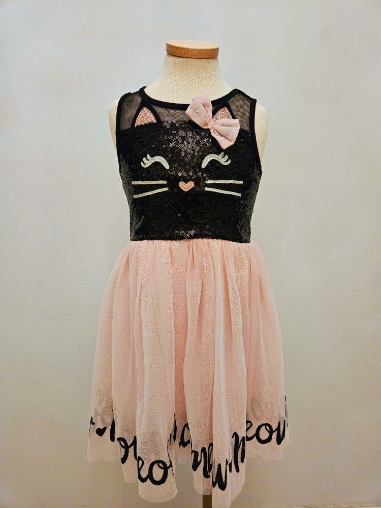 Halloween Cat Dress 6 With Sequin Details