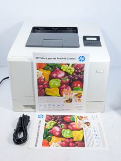 HP Color LaserJet Pro M452DN Duplex Color Laser Printer Pg Count 4154 Need Toner