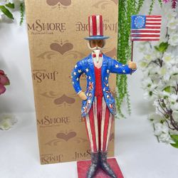 J7 Jim Shore Heartwood Creek – Uncle Sam Patriotic Figurine – 11.5” – With Box