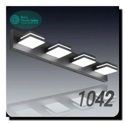 SineRise 30-Inch 4-Light Black LED Bathroom Vanity Light, Dimmable