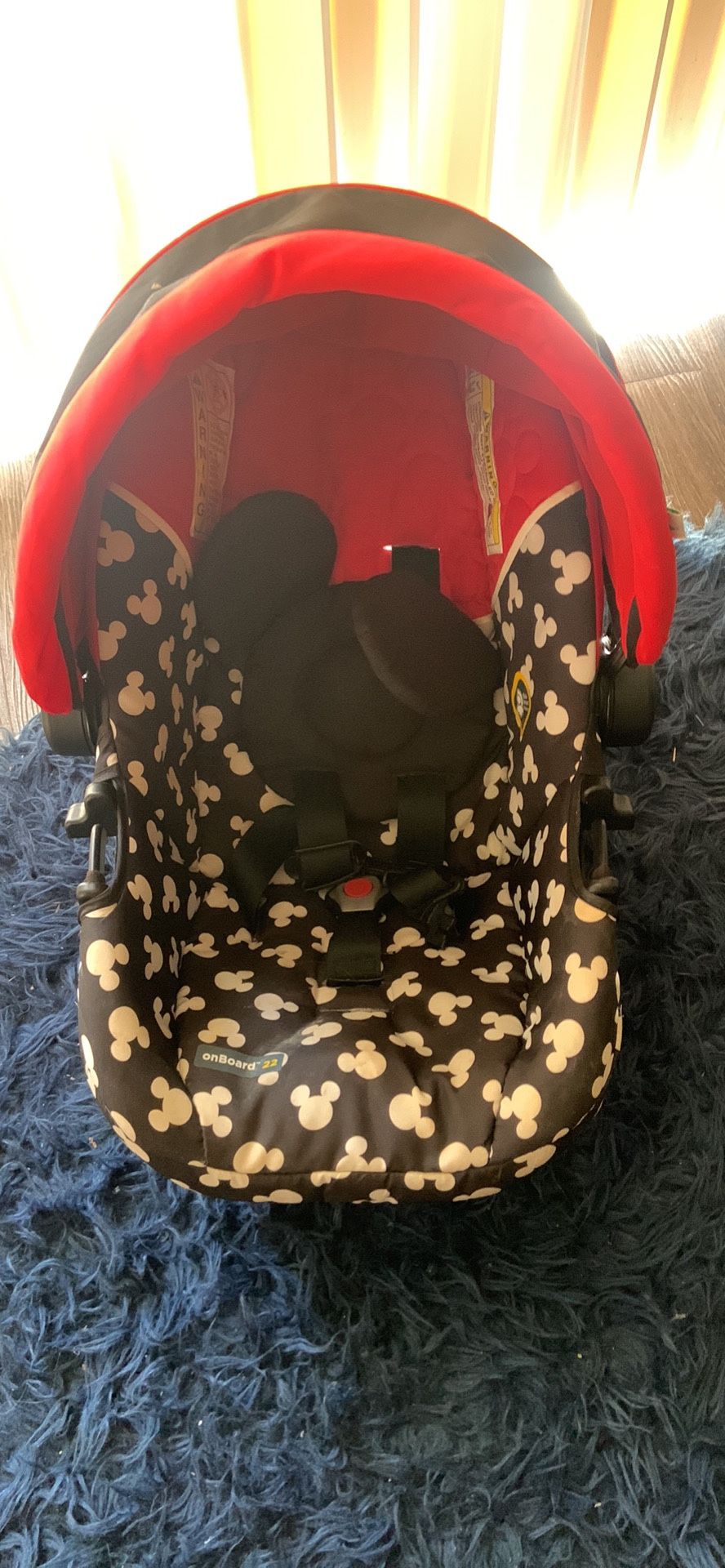 Mickey Mouse Carseat And Stroller