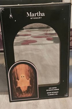 Martha Stewart LED Lighted Decorative Halloween Mirror