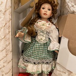 Paradise Galleries Porcelain Doll Kelly Doll Making Alert Beautiful doll