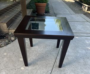 Solid Wood Game Table With Glass Inset-36” Square 