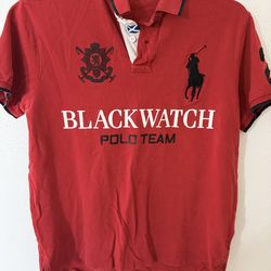 This item is a Polo Ralph Lauren Blackwatch Polo Team Custom Fit shirt, typically made of 100% cotton