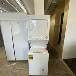ge 24” White Washer And Electric Dryer Set 
