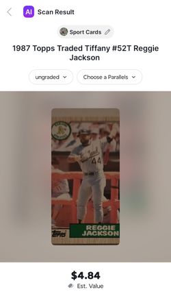 Reggie Jackson Baseball Card 