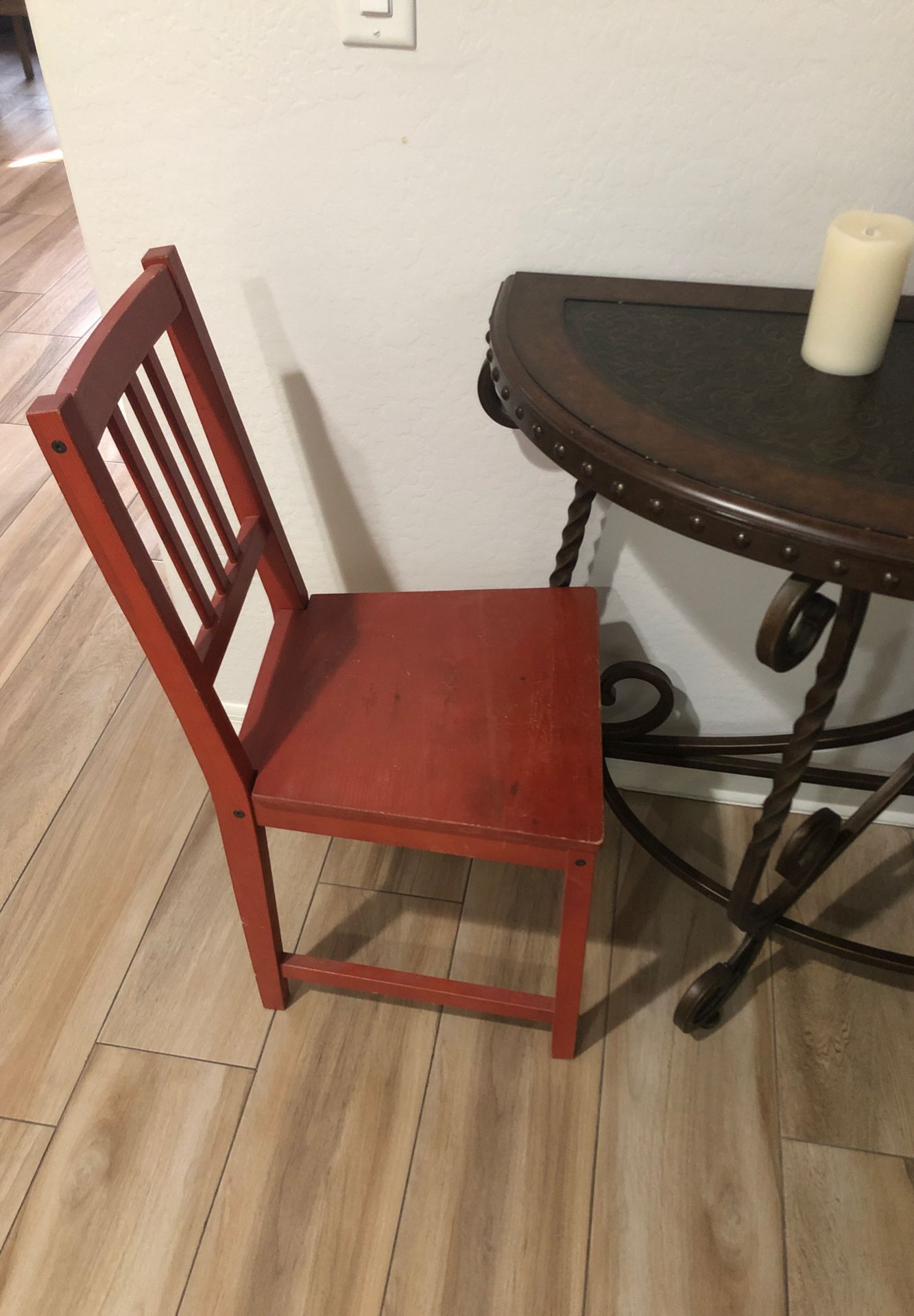 Wooden chair for back to school