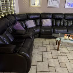 Sectional Livingroom Set Couches Recliner