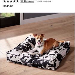 Piazza - Medium Wrangler Tufted Dog Bed - Crate & Barrel