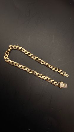 14kt kids Cuban bracelet