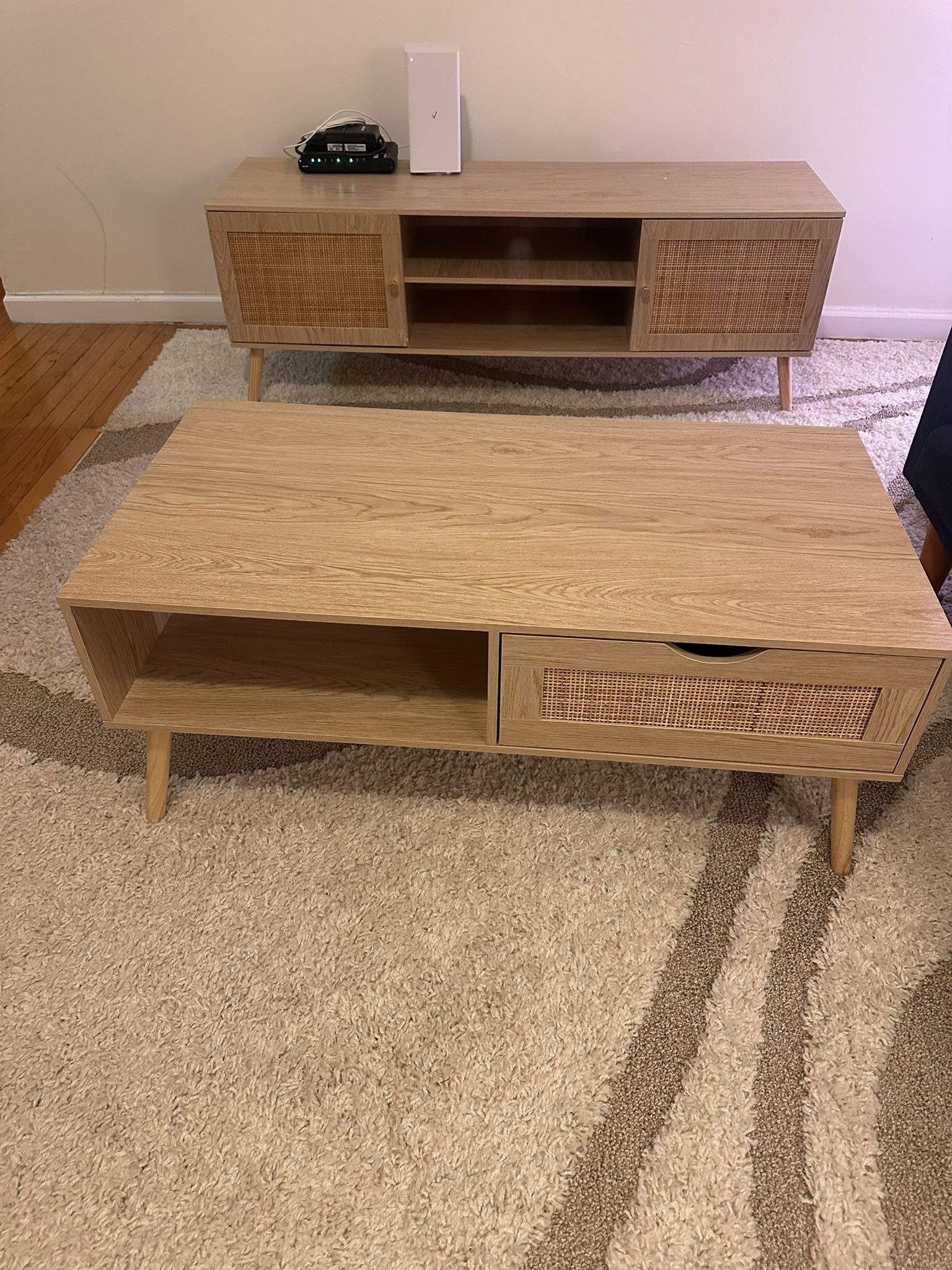 Futon, Rug 9x12, Coffee Table And Tv Stand Side Tables