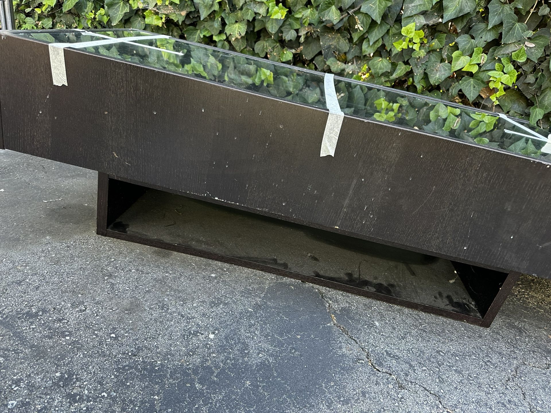 Dark Brown Wood Coffee Table