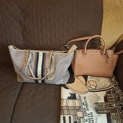 Tory Burch Large Tote And Michael Kors Satchel