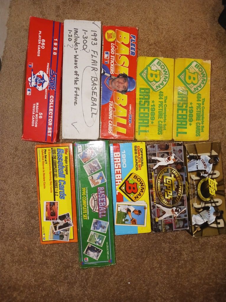 10 Cases Of Baseball Cards 