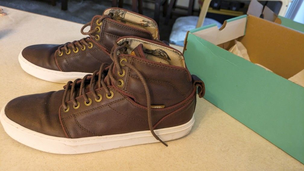 Vans Leather High Top Men's Size 10 To