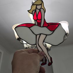 Stained Glass Marilyn Monroe Sun Catcher