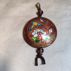 Floral Cloisonne Pendant 