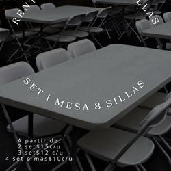 Mesas En Renta 